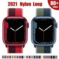strap for apple watch band 44mm 40mm 45mm 41mm 38mm 42mm bracelet correa watchband iwatch serie 4 5 6 se 7 sport nylon loop band