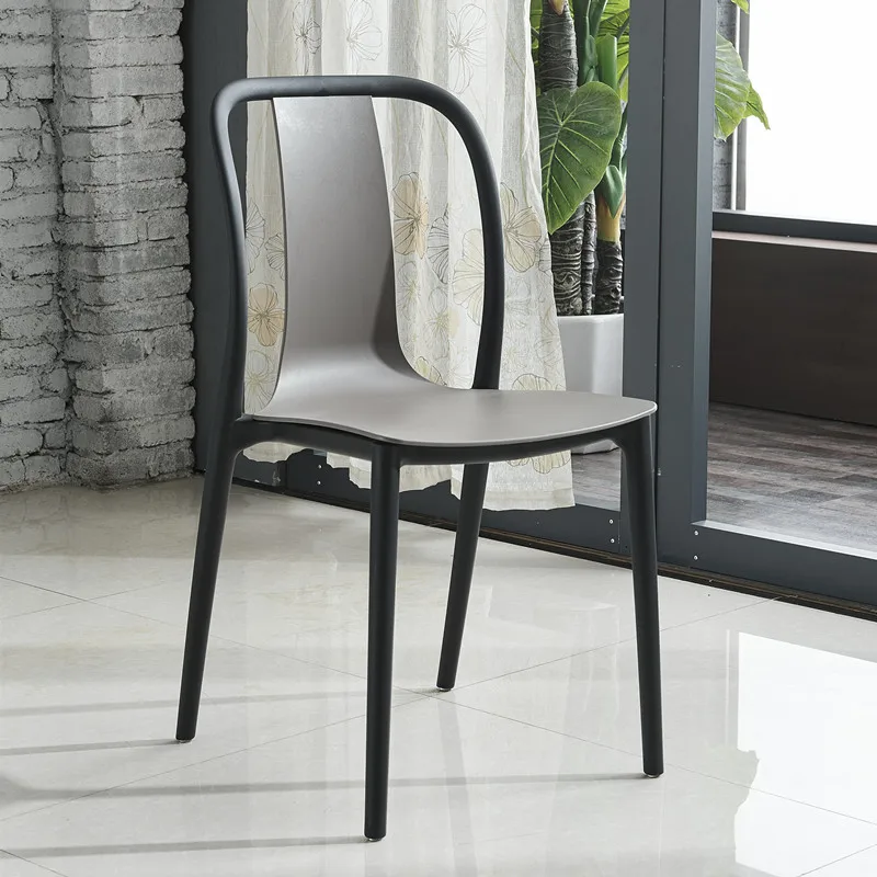 

Modern Kitchen Dining Chairs Luxury Dining Room Home Balcony Plastic Chairs Outdoor Backrest Chaises Salle Manger Home Item