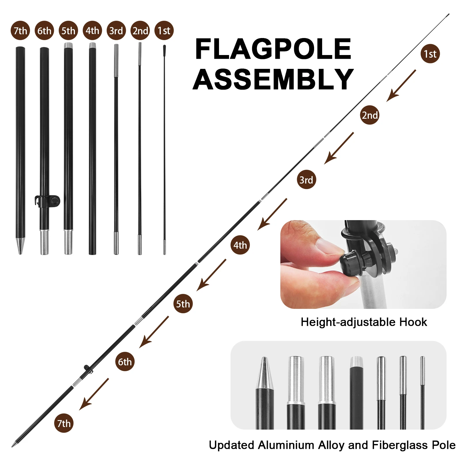 FSFLAG 1 шт. 280 см Флаг с шоколадными перьями флаг флагштоком рекламный наружный