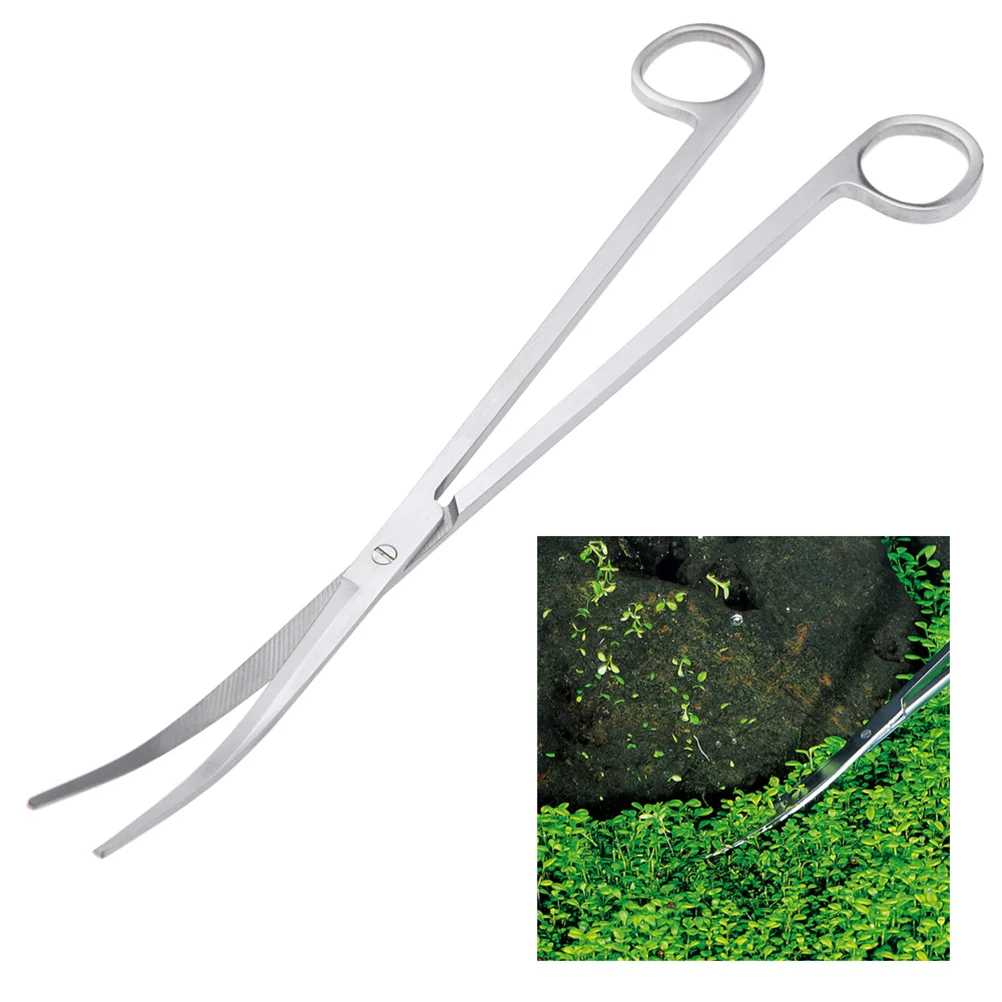

1PC Curved Scissor Portable Stainless Steel Durable Useful for Fish Tank