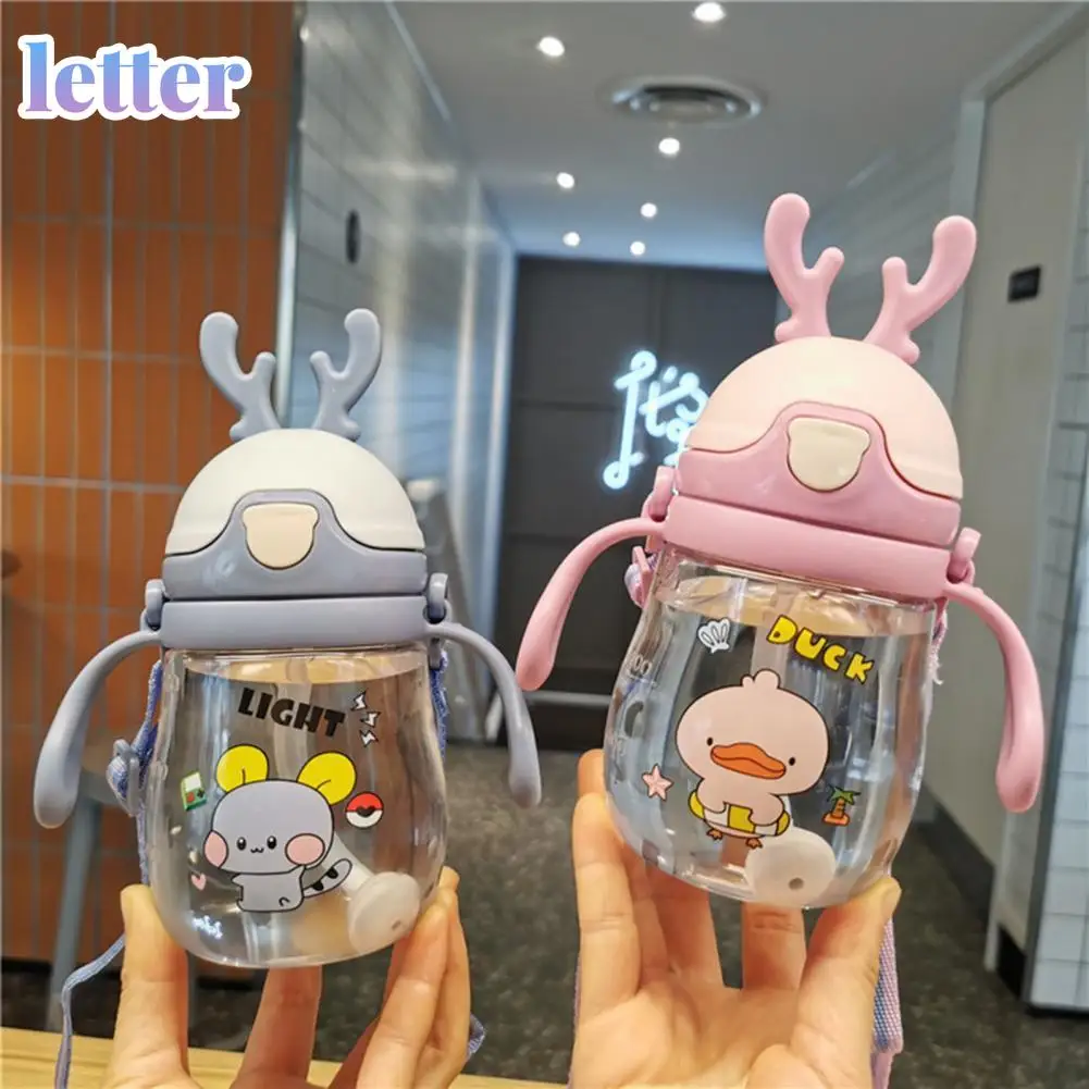 

370ML Sippy Cup Double-handle Spill Proof Portable Baby Learner Cup for Newborns Baby Feeding Accessories Water Milk Bottle