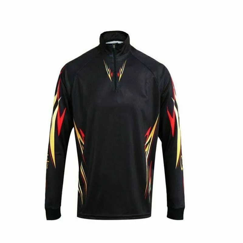 2024 Hiking Tops Sun Protection Clothing Breathable Long Sleeve Fishing Jerseys Hot Selling Fishing Shirts With Zipper For Men enlarge