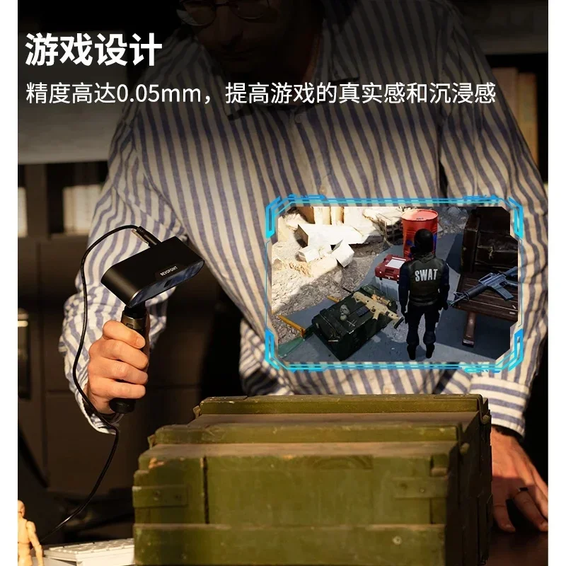 Revopoint 3 Высокоточный 0 05 мм ручной 3D лазерный сканер для печати