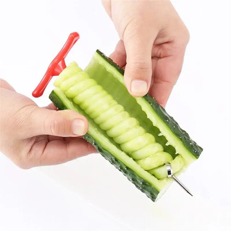 

Making Twist Shredder Grater Chopper Potato Carrot Cucumber Roller Spiralizer Manual Vegetables Spiral Knife French Fry Cutter