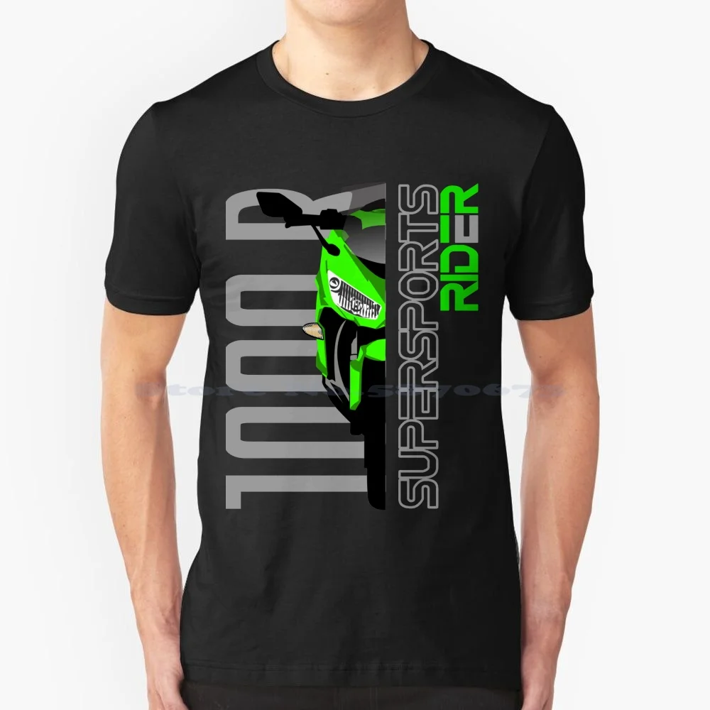 

Supersports Rider 1000R T Shirt 100% Cotton Tee 650 1000Rr Zx10R Zx 10R Zx6R 1000Sx Zx 6R Race Automotive Car Motocross Motox