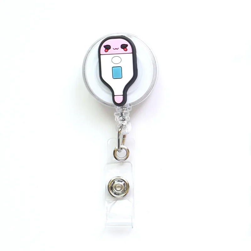 retractable badge reel medical worker work card clip doctor nurse id name card display tag staff card badge holder accessories free global shipping