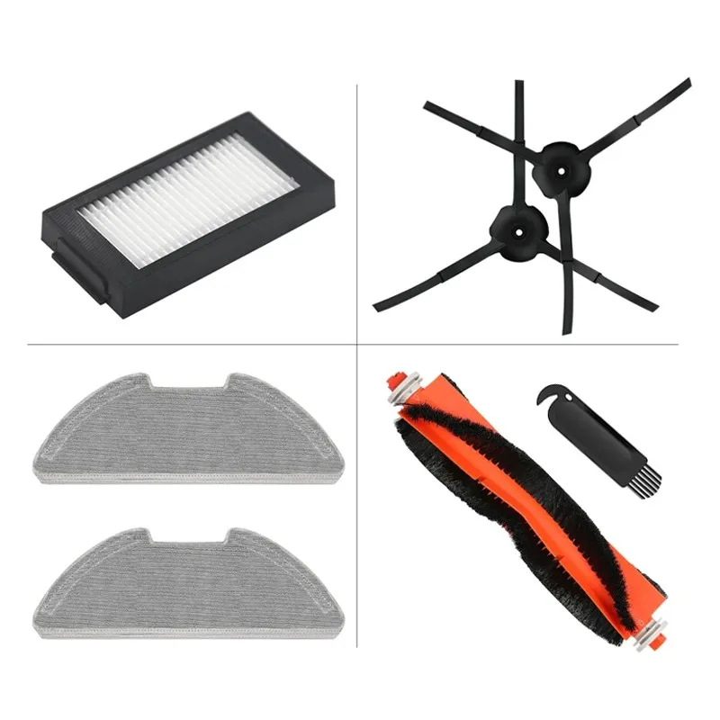 

For XiaoMi Mijia Robot Vacuum-Mop Pro / 2 Pro / MJSTS1 Robot Vacuum Cleaner Main Brush Side Brush Hepa Filter Mop Cloths Parts