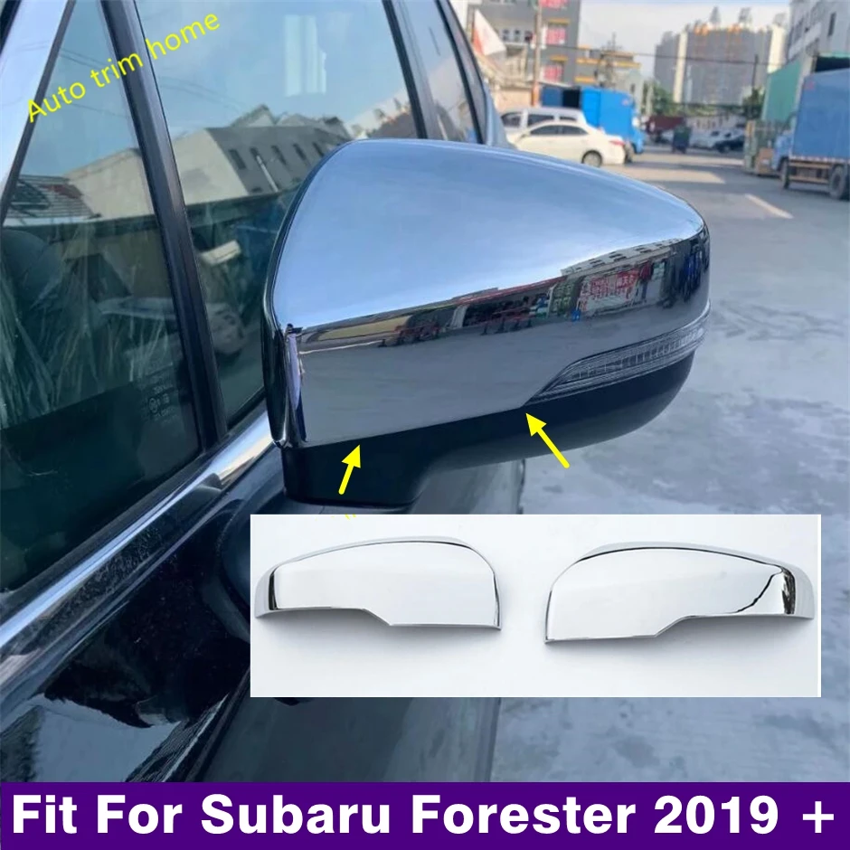 

Хромированное зеркало заднего вида из АБС-пластика, корпус зеркала заднего вида, декоративная рамка, накладка для Subaru Forester 2019-2022 автомобильные аксессуары