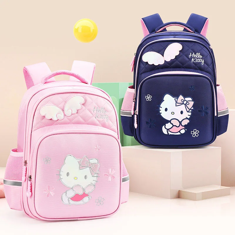 

Hellokitty Primary School Student Schoolbag Grade 2-3-5 Children Cartoon Hello Kitty Burden Alleviation Waterproof Backpack