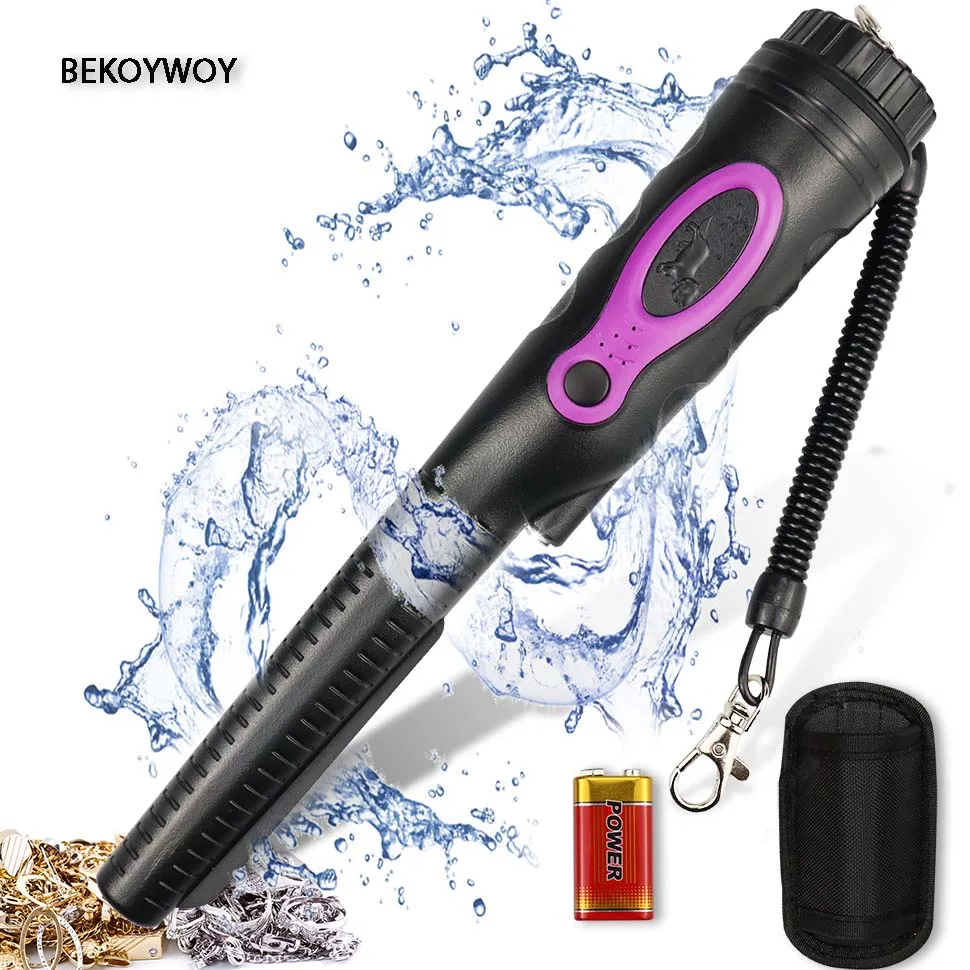 

BEKOYWOY Handheld Metal Detector Wand,Security Wand,Safety Bars, Portable Adjustable Sound & Vibration Alerts, Detects Weapons