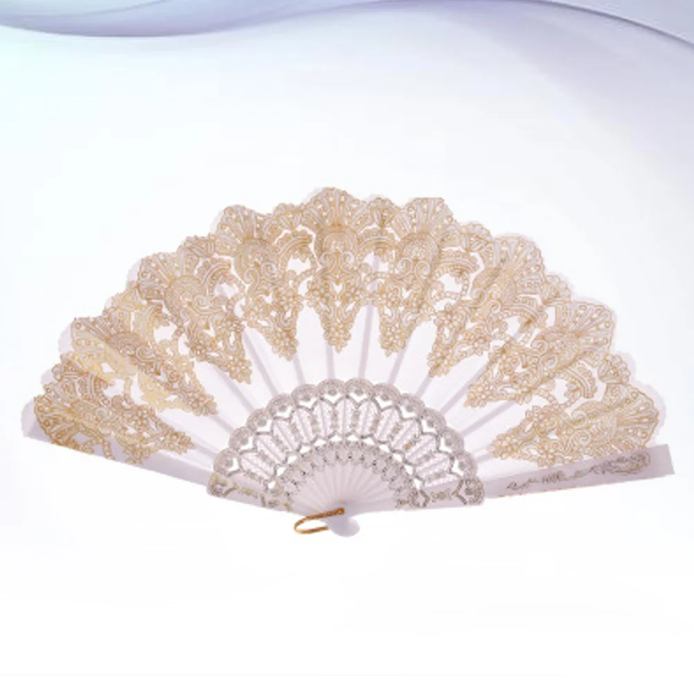 

Black Decor Chinese Hand Fan Handmade Fan Hanfu Retro Hand Fan Hand Holding Fan Chinese Lace Fan Bride