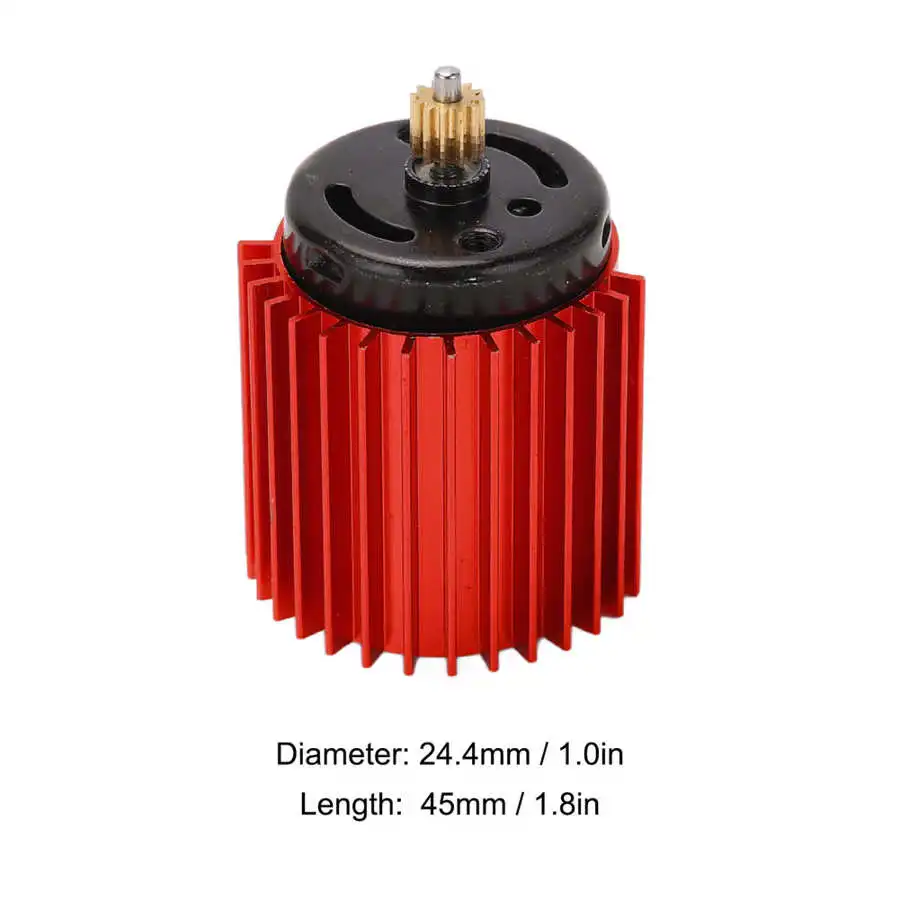 52000 Rpm High Speed Metal 370 Motor RC Car Upgrade Parts Accessories for WPL D12(Red /Blue) |