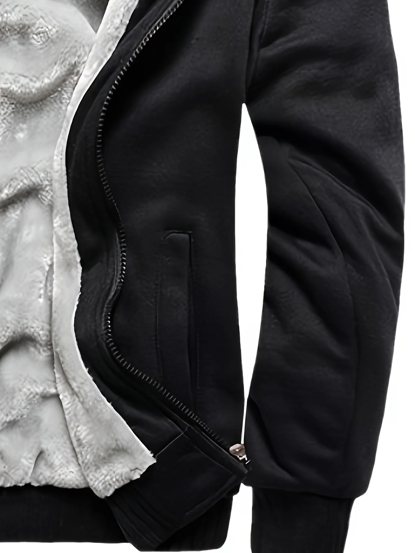 Зимняя теплая флисовая куртка с капюшоном на молнии повседневная толстовка