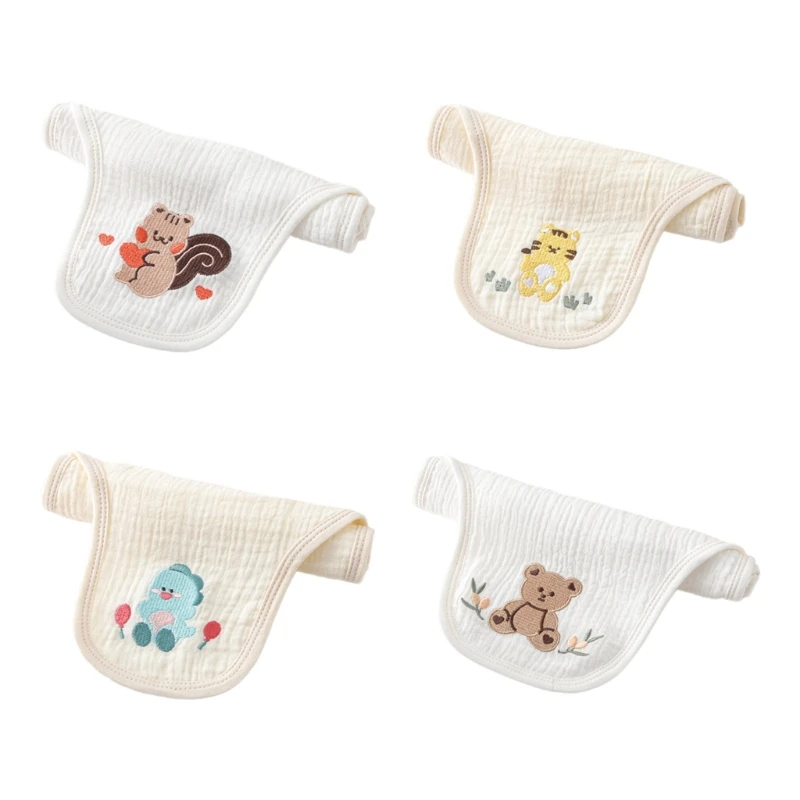 

Cotton Back Towel Sweat Absorbent Wipe Kindergarten Kids Embroidery Back Cloths