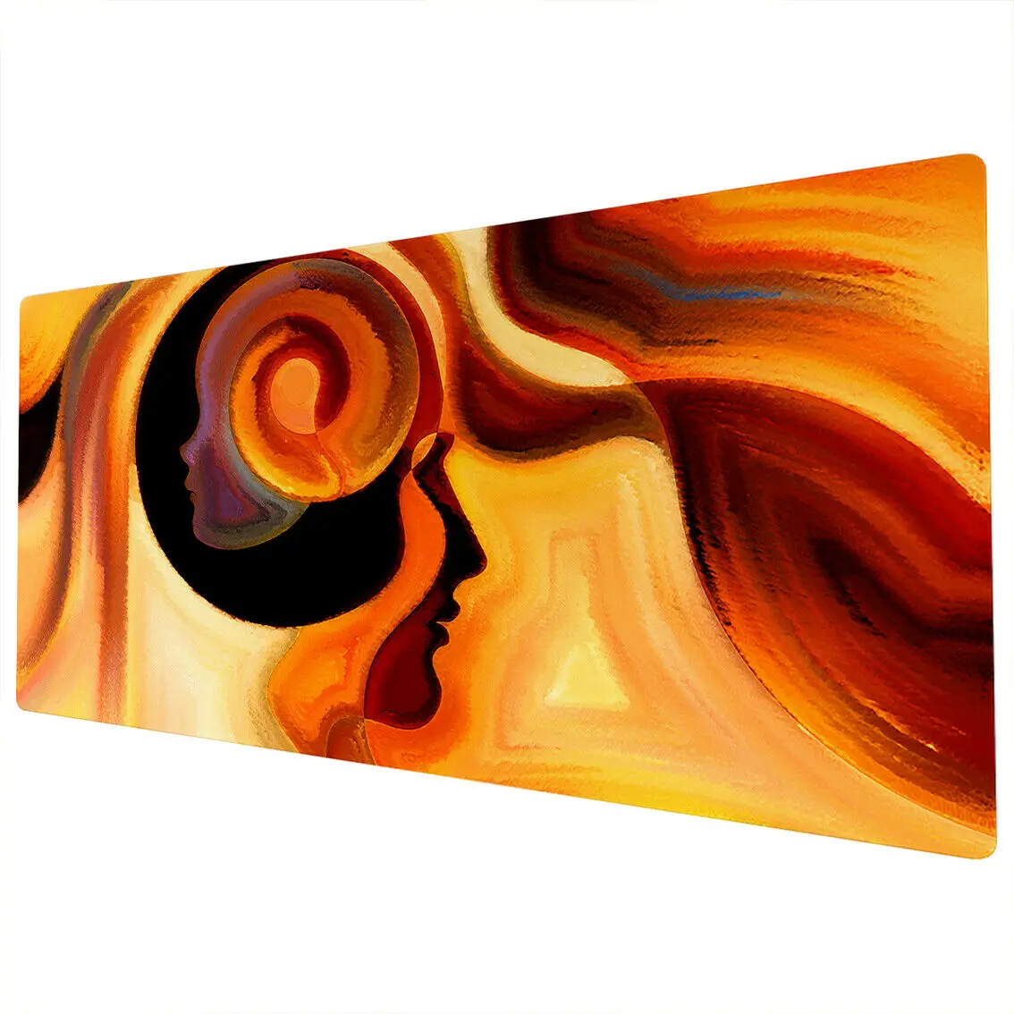 

90x40cm Extra Large XXL Mouse Mat Pad Full Desk PC Orange Black Yellow UK