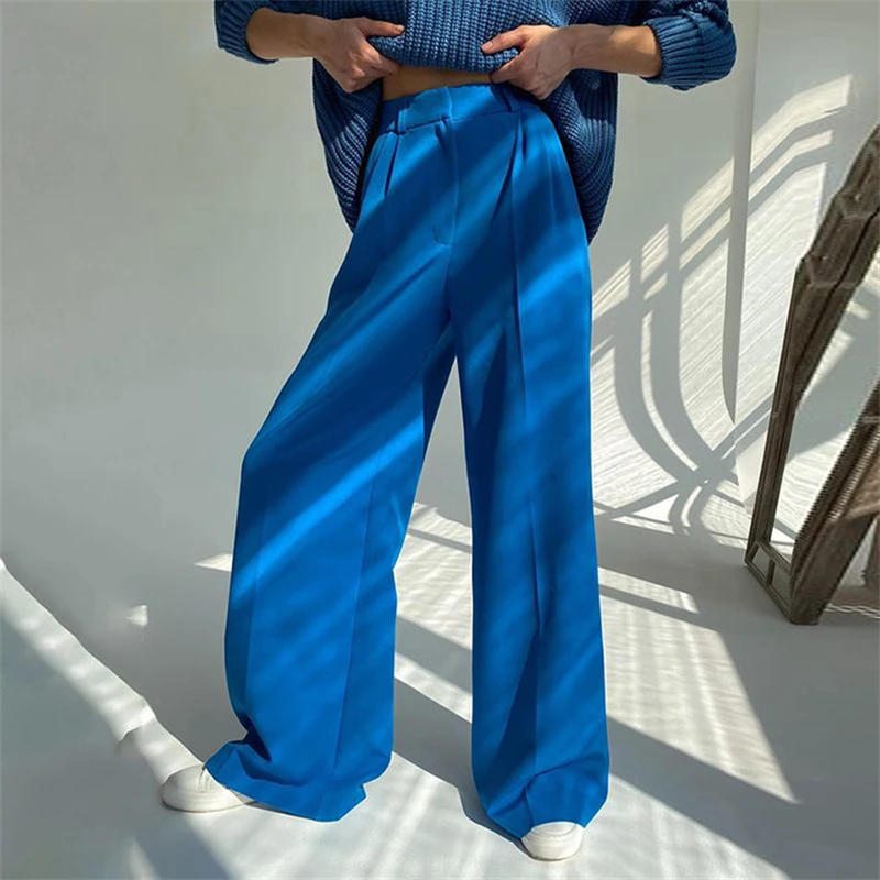 

Clothland Women Stylish Long Pants Zipper Candy Color Ankle Length Casual Trousers Chic Long Pantalones Mujer KA197