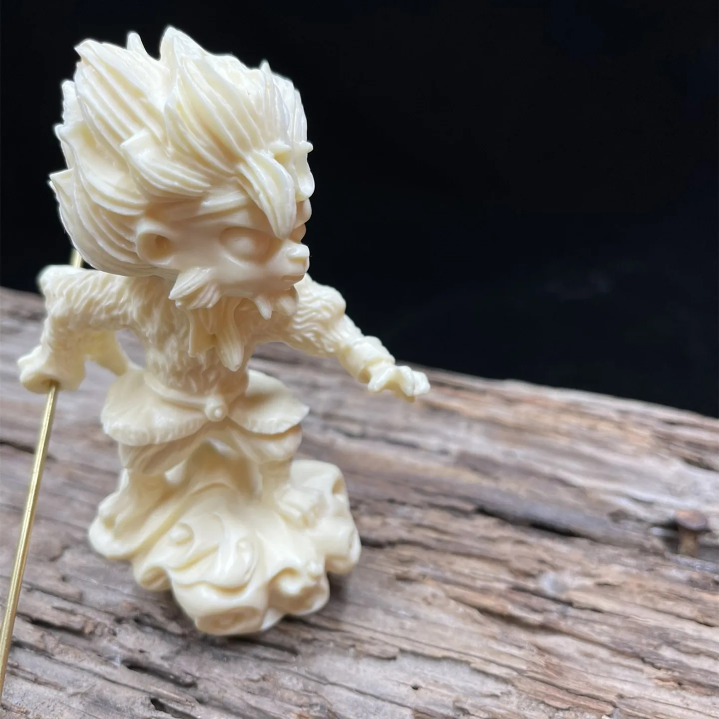 Резная гайка цвета слоновой кости украшение для автомобиля Qi Tian Da Sheng с