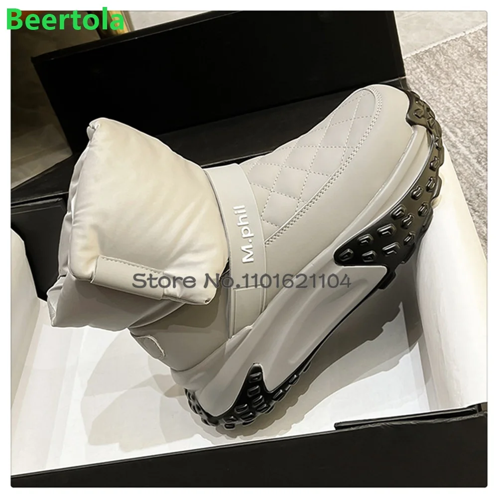 Женские зимние ботинки на толстой подошве новинка зимы 2024 спортивные в