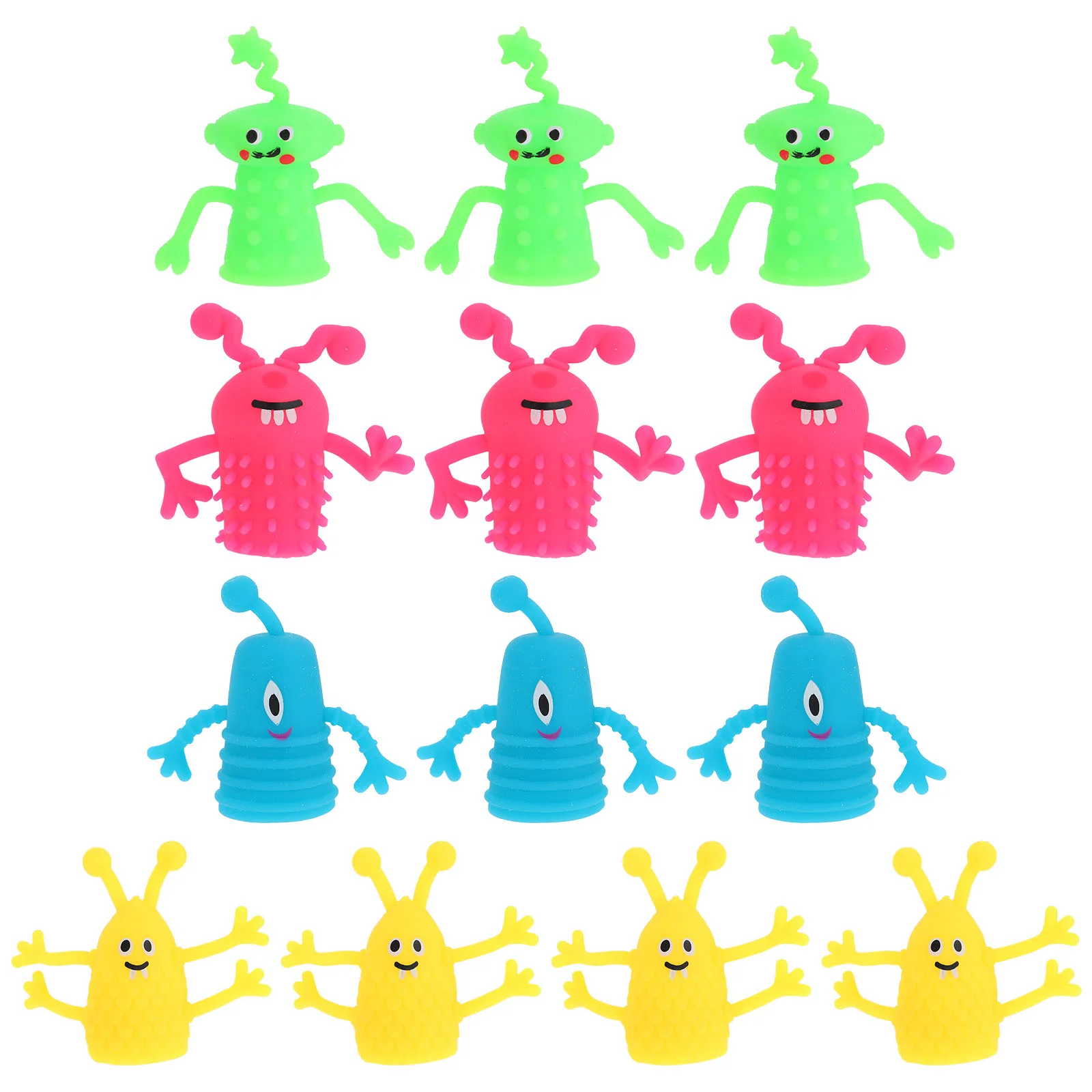 

Halloween Monster Mini Hand Finger Puppets Toy TPR Figure Novelty Sensory Prank Trick Toys Party Favors Random Color
