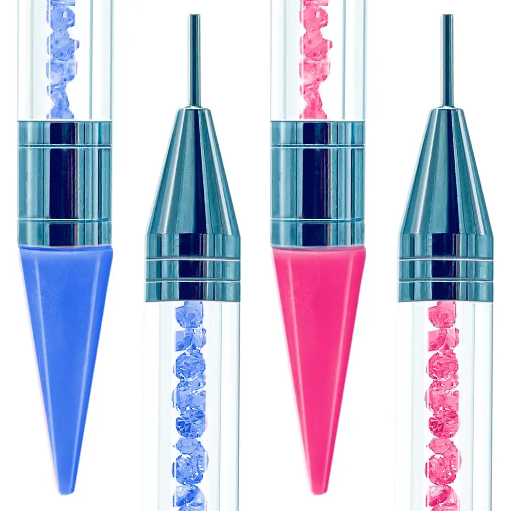 

2pcs Crystal Pen Rhinestones Gems Picking Crystal Tool Wax Pencil Pen Picker Clothing Decoration Tool Diamond Painting Tools
