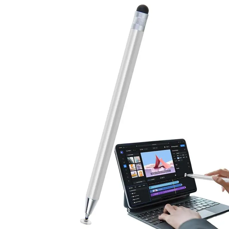 Силиконовая сенсорная ручка S-tylus диск с двойной головкой чувствительная для