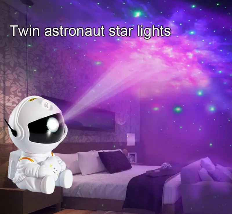 

Галактический проектор звездного неба, Ночной светильник, астронавт, лампа, домашний декор для комнаты, декоративные светильники для спаль...