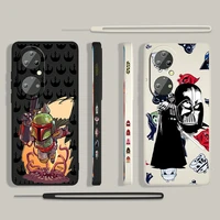 hot star wars cute for huawei p50 p40 p30 p20 p smart z pro plus 2019 2021 liquid left rope phone case coque capa cover shell