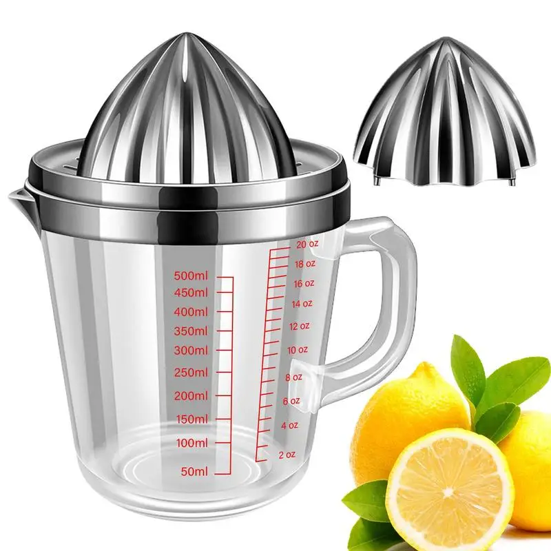 

Lemon Squeezer Manual Hand Juicer Stainless Steel Juicer Fruit Pressing Citrus Orange Press With Dual Scale Display For Kitchen