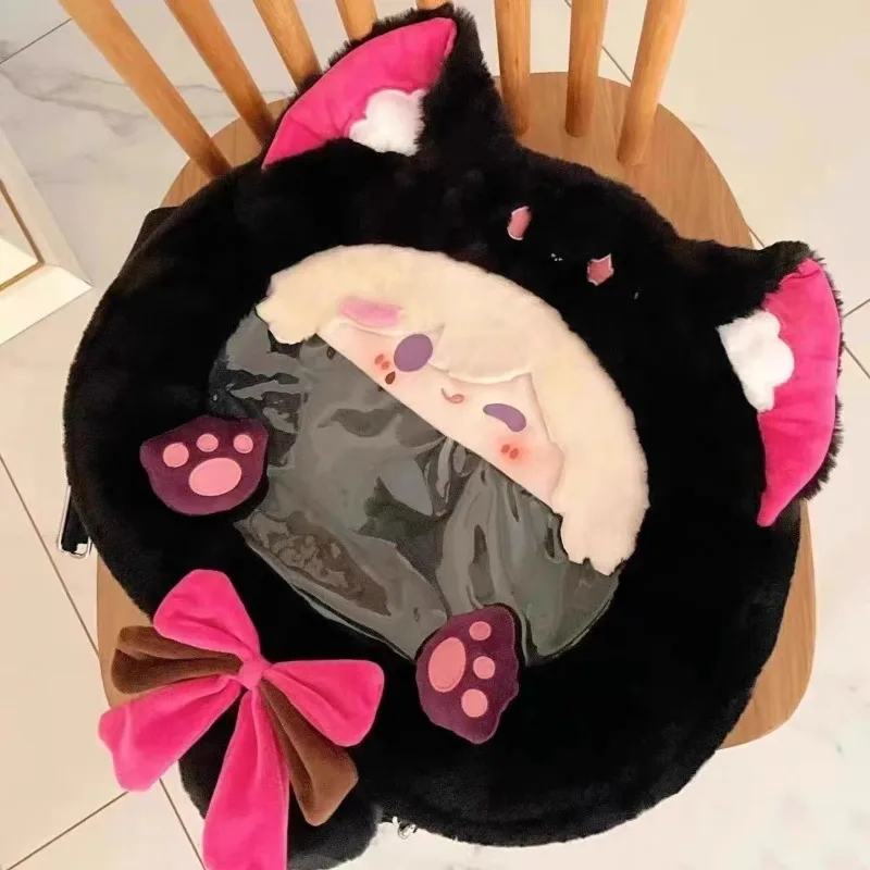 Прозрачный рюкзак Lyney на молнии для студентов милый ранец косплея и игр аниме