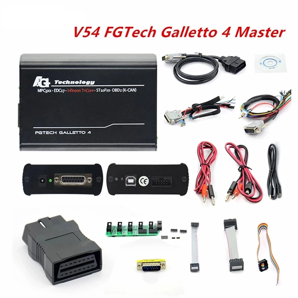 Fgtech Galletto 4 Master V54 FGv54 Professional Car ECU Programmer Tool BDM-OBDII Work Perfect