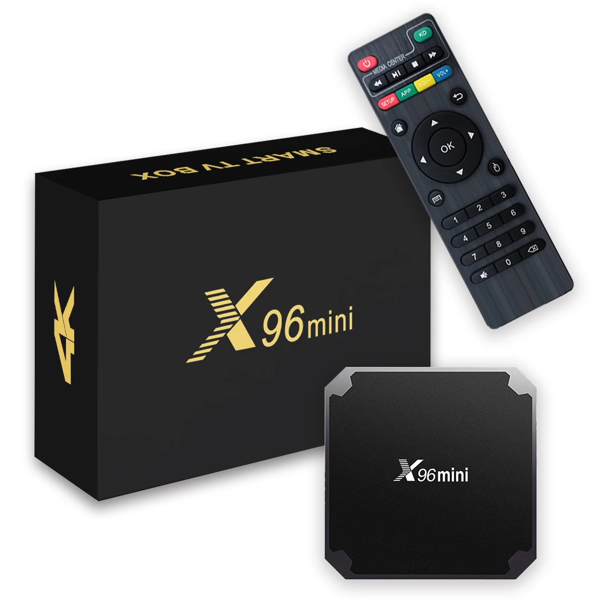 LVMAO X96mini 4K Android 9 TV Box Четырехъядерный процессор Amlogic S905W HDR10 IPTV Медиаплеер с 2 ГБ 8 16
