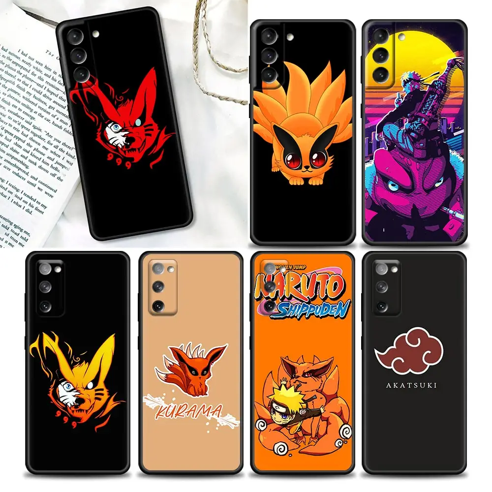 

Naruto Mascot Nine-tailed Fox Phone Case for Samsung Galaxy S22 S7 S8 S9 S10e S21 S20 Fe Plus Ultra 5G Silicone Capa Case BANDAI