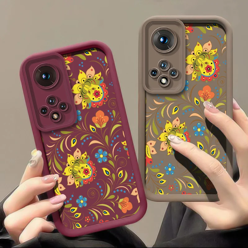 Фото Чехол для телефона Huawei Honor Magic 8 Pro 7 Lite X30 X8B X7B X8A X7A X7D X60 Pro, модный противоударный матовый чехол с цветочным принтом №1