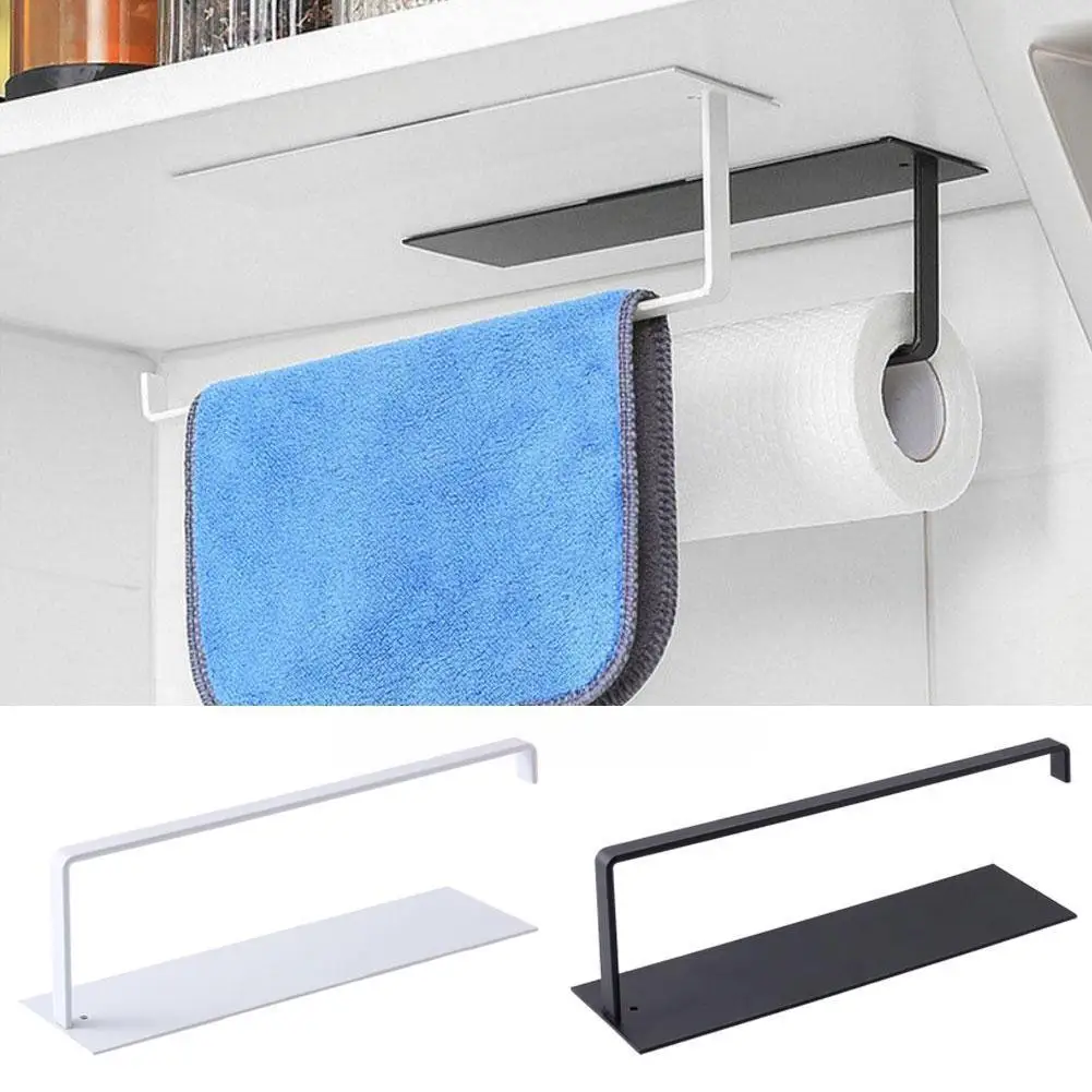 

Стойка для бумажных полотенец из углеродистой стали, держатель для бумажных полотенец, кухонный держатель, настенный держатель без бумаги, ...