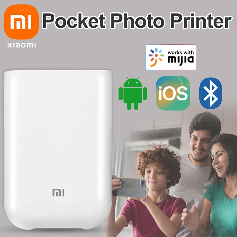 Портативный мини-принтер Xiaomi Mijia карманный фото-и видеопринтер с поддержкой Bluetooth