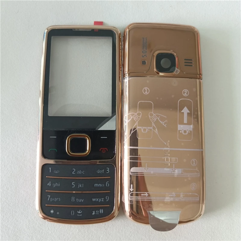 Полный корпус для Nokia 6700 6700c Классическая передняя средняя рамка + задняя крышка