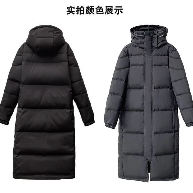 Korean Fashion Winter Warm Jacket Women with Hood Loose Thick Coat Mid-length 2022 New Winter Clothing