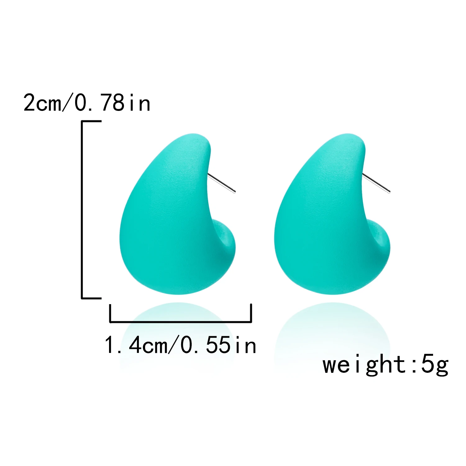 Классические серьги-гвоздики для женщин акриловые серьги ярких цветов синего и