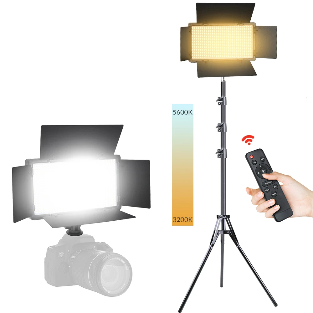 LED Video Light Panel Bi-Color 3200-5600K 40W Dimmable Photography Lighting on Camera Photo Fill Lamp For Tiktok Studio Makeup enlarge