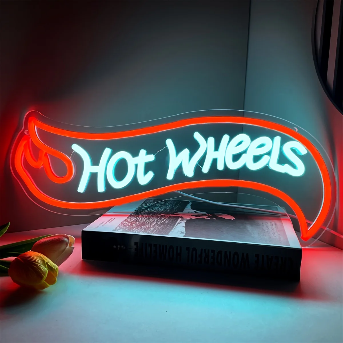 

Неоновая вывеска Hot Wheels