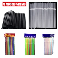 5 models straw 600 100pcs disposable plastic straws for drinking kitchen dining party beverage cocktail wegwerpbaar rietjes