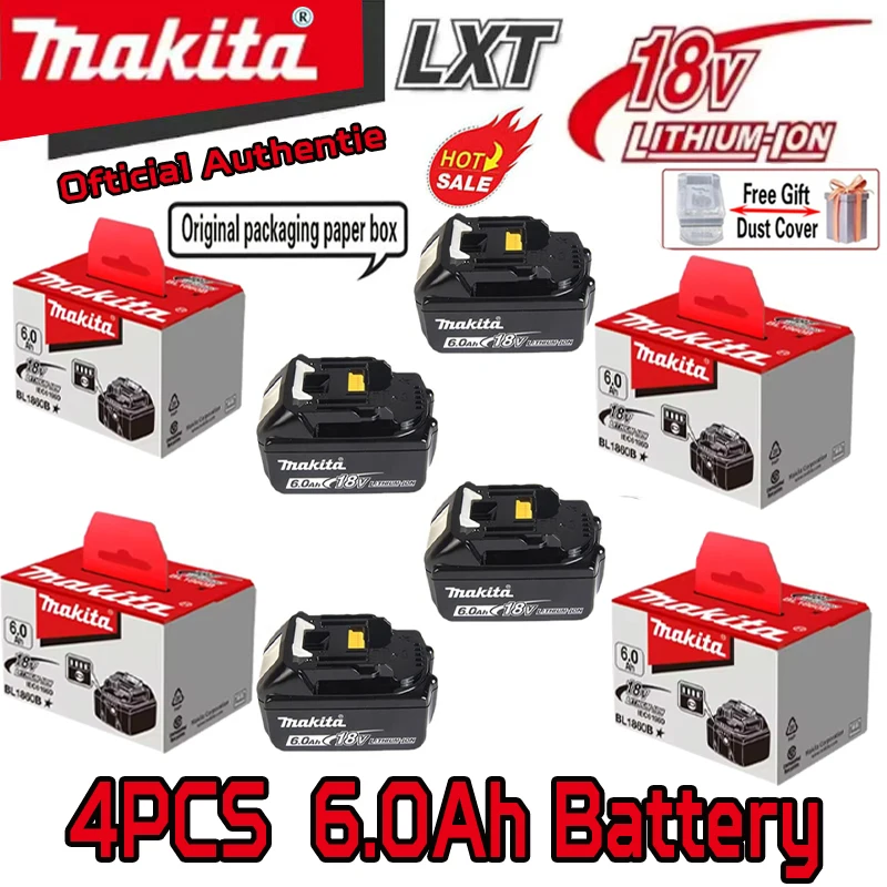 100% оригинальный/оригинальный аккумулятор Makita 18 В DDF487 BL1850 bl1860 bl 1860 bl1830 bl1815 bl1840 LXT400 6