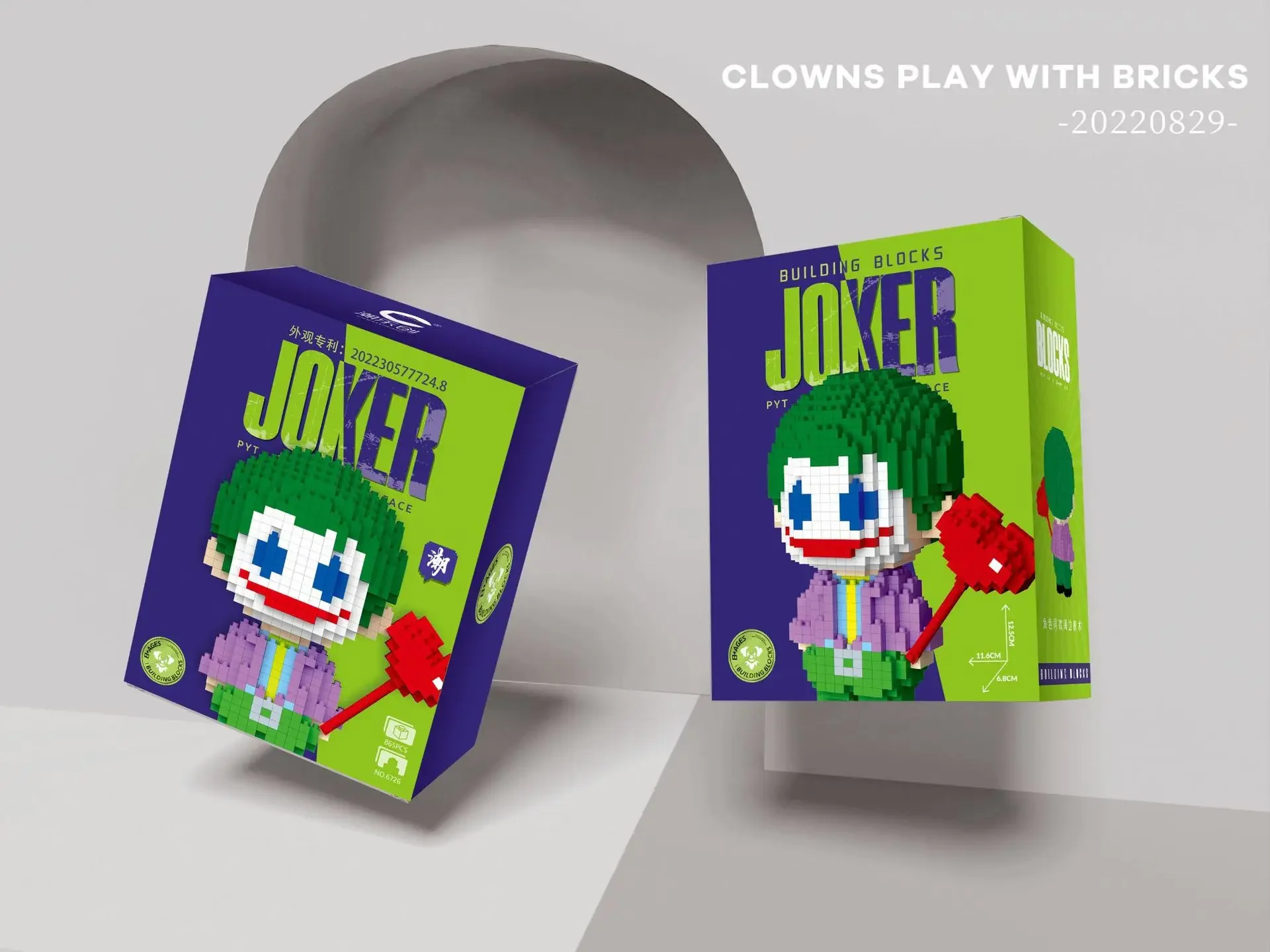 Kawaii Baby Cruella Джокер строительные блоки 805 шт. + собранная модель креативный мини DIY 3D