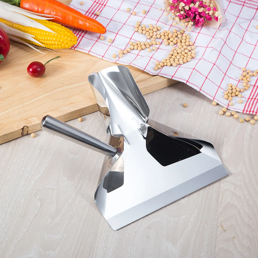 

Serving Scooper Popcorn Stainless Steel Spoons Right Handle French Fries Chicken Food Metal