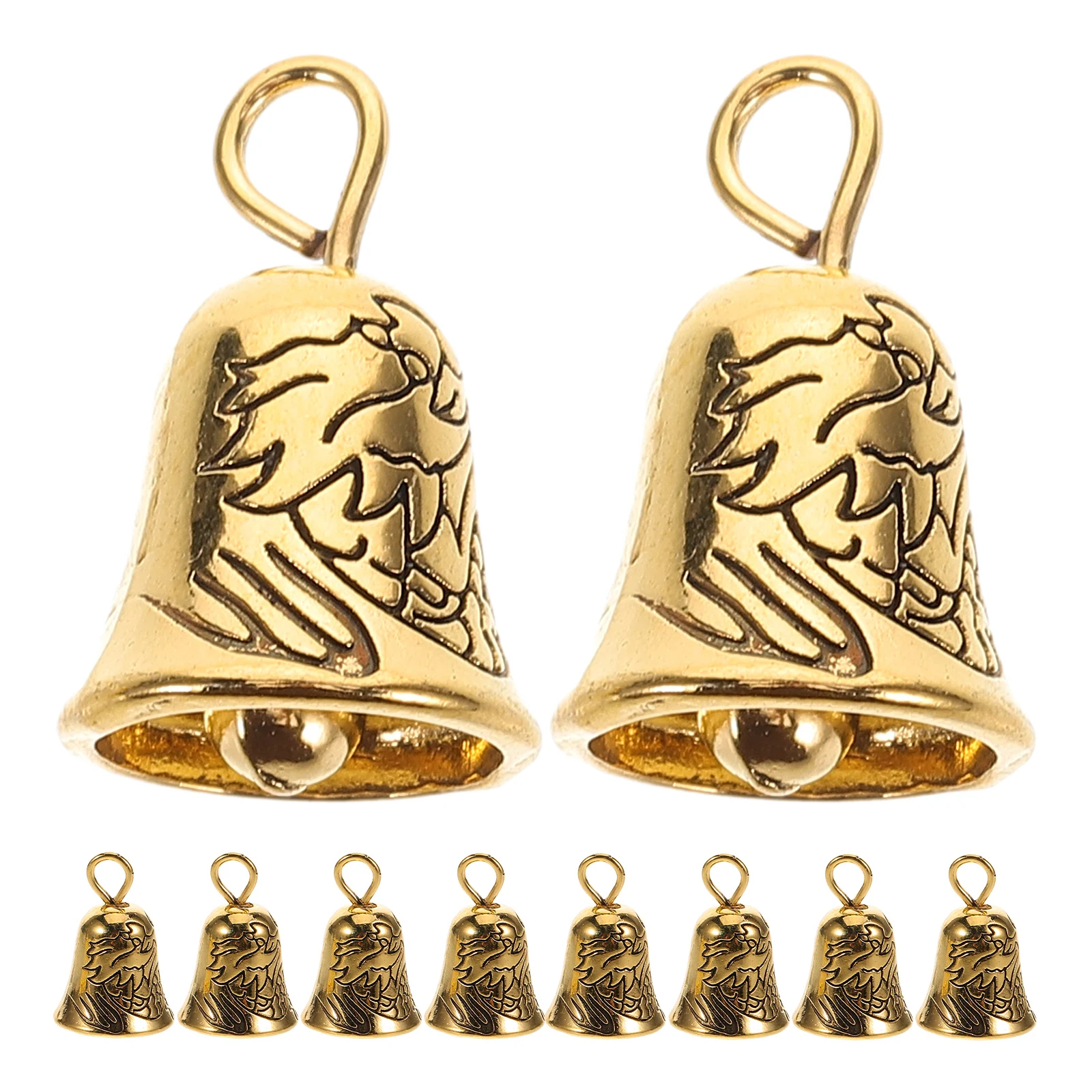 10 шт. винтажные мини колокольчики из сплава