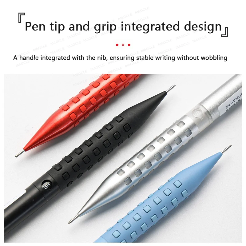 Фото Pentel Smash Q1005 Художественный рисунок Металлический механический карандаш с низким центром тяжести, устойчивый к скольжению 0,5 мм для рисования, письма №4