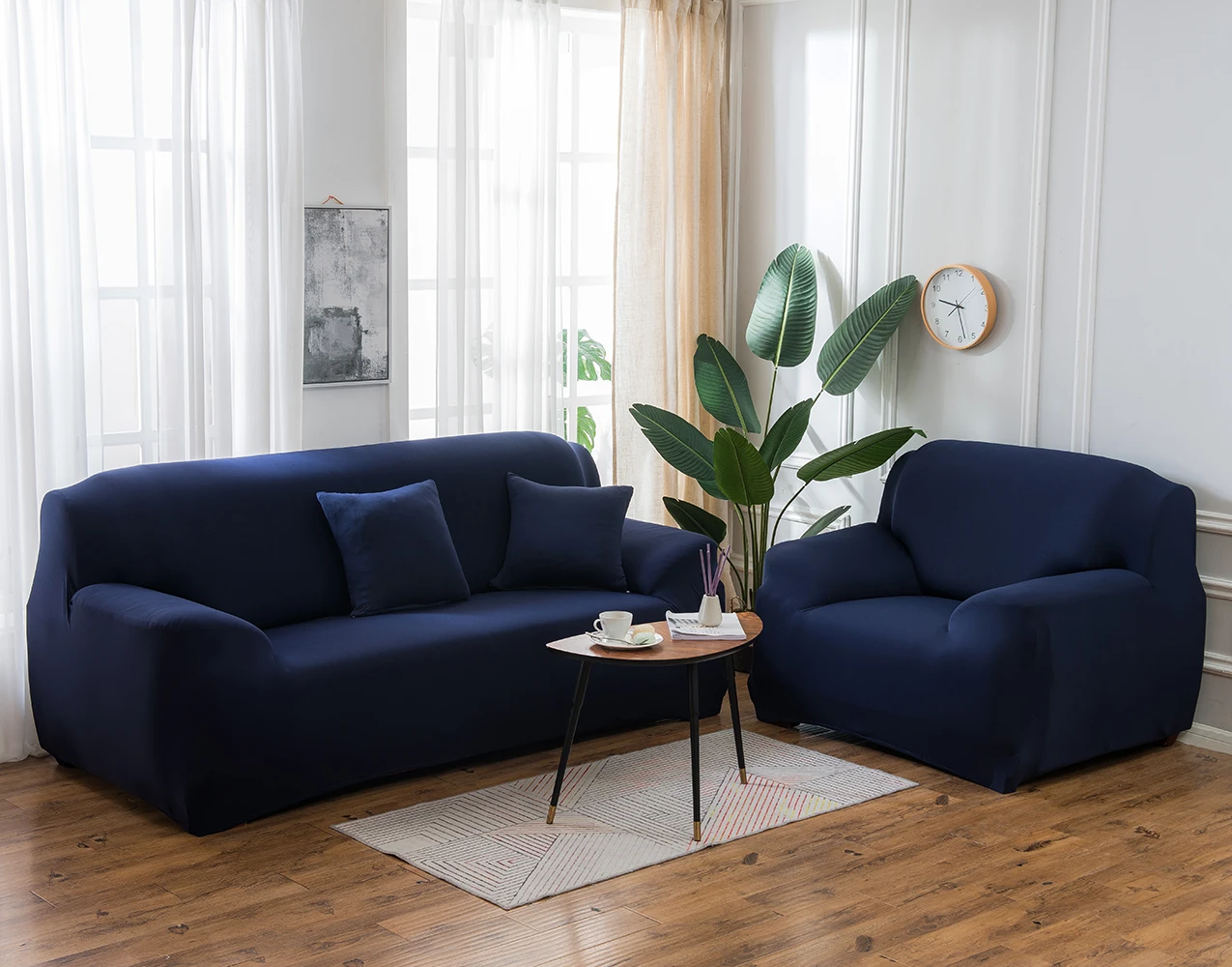 Высокоэластичный дешевый чехол для дивана чехлы Однотонные эластичные Чехлы