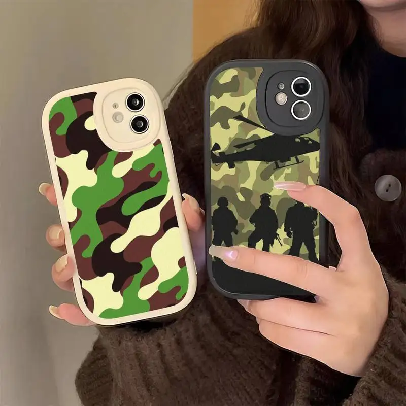 

Camouflage Camo military Phone Case Hard Leather For iPhone 14 13 12 Mini 11 14 Pro Max Xs X Xr 7 8 Plus