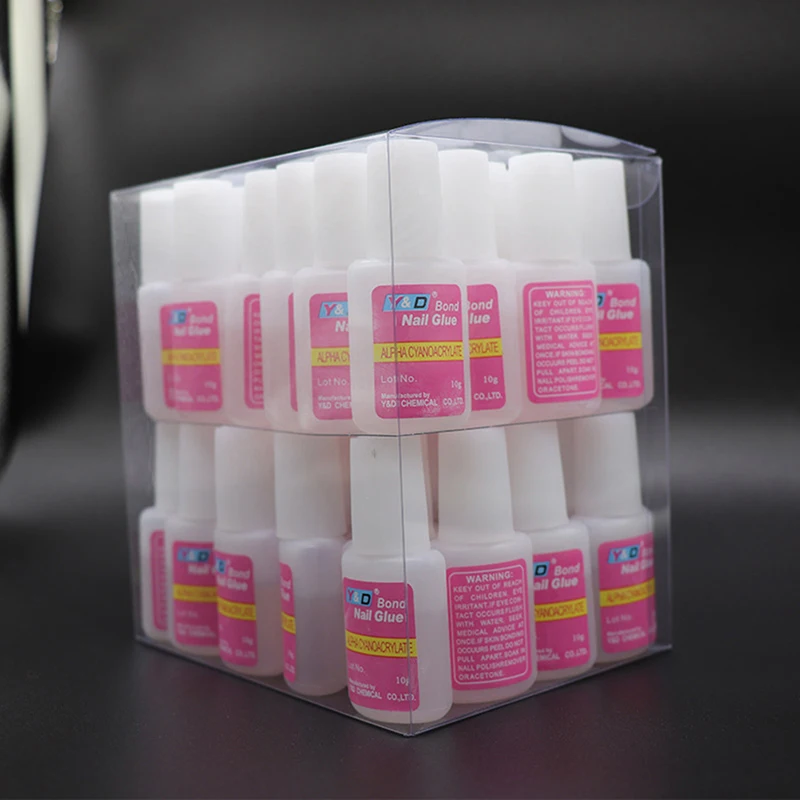 Прочный клей для ногтей с кисточкой накладные ногти блестящий акрил