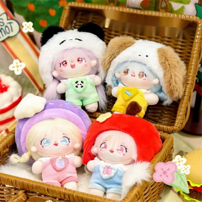 

Kawaii 10cm Cotton Doll with Clothes Plush Dolls Mini Stuffed Toy Gift